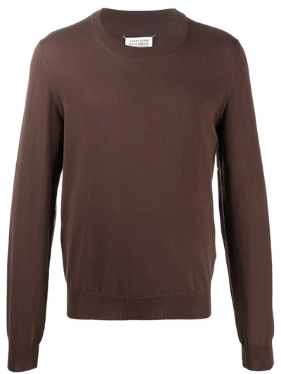 Maison Margiela Brown Cotton Jumper