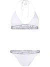 Off-white Lycra Logo Banded Bikini In White