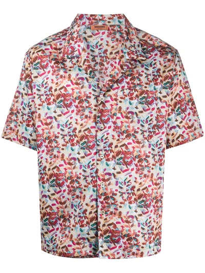 Missoni Abstract Print Short-sleeve Shirt In Neutrals