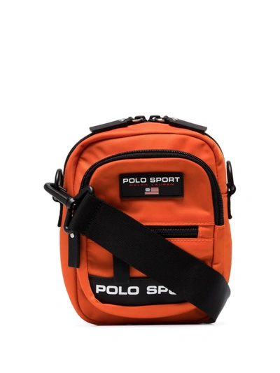 Polo Ralph Lauren Orange Sport Logo Messenger Bag