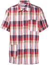 Engineered Garments Check Short-sleeve Shirt In Red