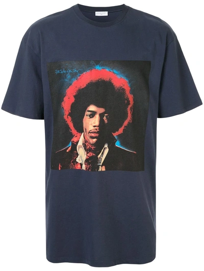 Ih Nom Uh Nit Jimi Hendrix-print Cotton T-shirt In Blue