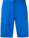 Michael Kors Slim-fit Tailored Shorts In Blue