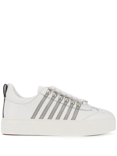 Dsquared2 251 Sneakers In White Leather