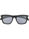 David Beckham Eyewear Rectangular Frame Sunglasses In Black