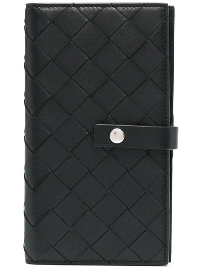 Bottega Veneta Intrecciato-weave Iphone X Case In Black