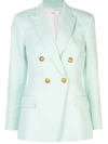 A.l.c Sedgewick Ii Double Breasted Suiting Jacket In Green
