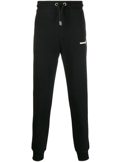 Les Hommes Urban Slim Fit Track Trousers In Black