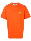 Msgm Logo Printed T-shirt In Orange