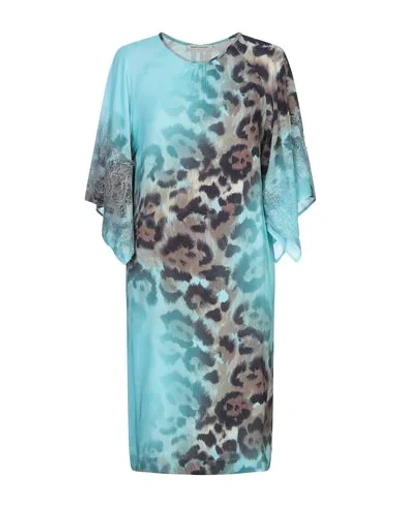 Angelo Marani Short Dress In Turquoise