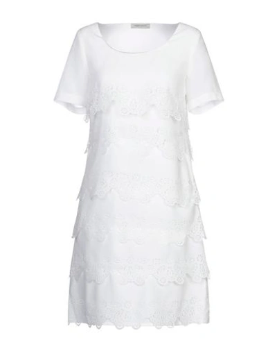 Angelo Marani Short Dress In White