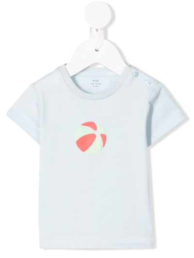 Knot Babies' Fish Play Ball T-shirt In Blue