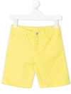 Knot Kids' Eddie Denim Shorts In Yellow