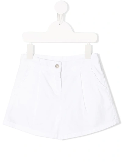 Knot Kids' Emily Ruffle Shorts In White