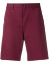 Michael Kors Slim-fit Chino Shorts In Red