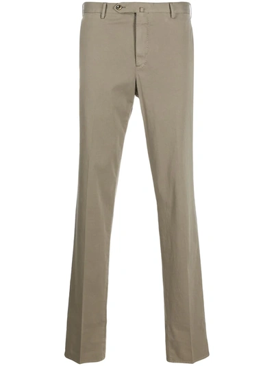 Pt01 Slim-fit Tailored Trousers In Neutrals