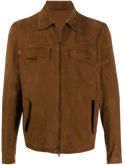 Salvatore Santoro Long Sleeved Jacket In Brown