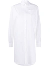 Moschino Keyhole Print Shirt In White