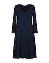 Angelo Marani Short Dress In Dark Blue