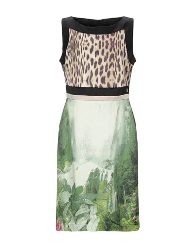 Angelo Marani Short Dress In Green