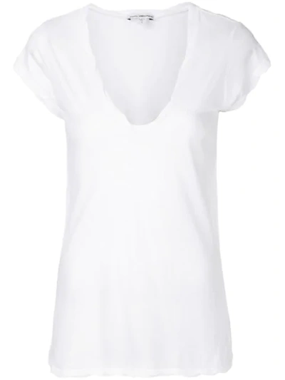 James Perse Soft Loose Fit T-shirt In White