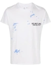 Helmut Lang Abstract Print Logo T-shirt In White