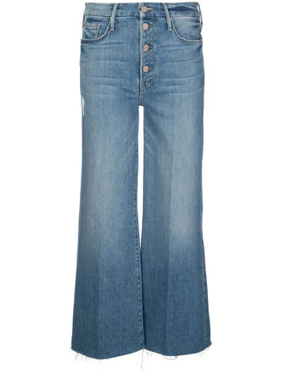 Mother The Pixie Roller Ankle Fray Jeans In Lets Kick It