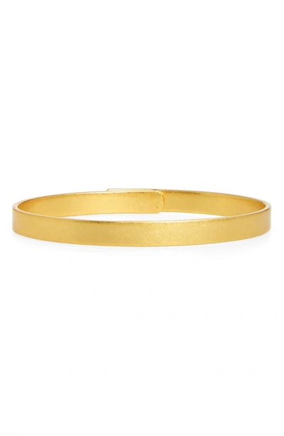 Madewell Glider Bangle Bracelet In Light Worn Gold