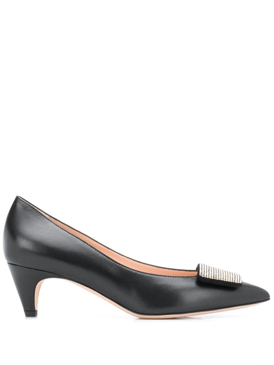 Bally Studded Pointed Toe Pumps In Black