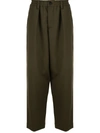 Marni Relaxed-fit Trousers In Brown