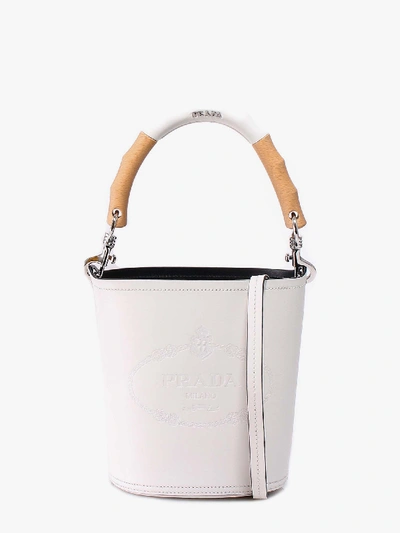 Prada Bucket Bag In White