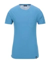 Drumohr T-shirts In Pastel Blue
