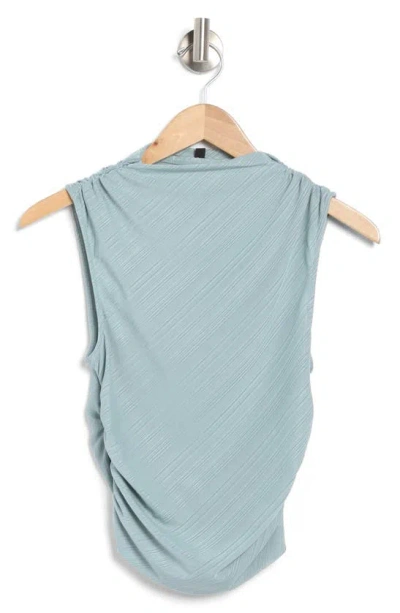 19 Cooper Gathered Boat Neck Knit Top In Sage