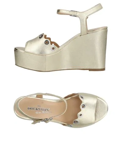 Docksteps Sandals In Platinum