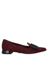 Carmens Loafers In Maroon