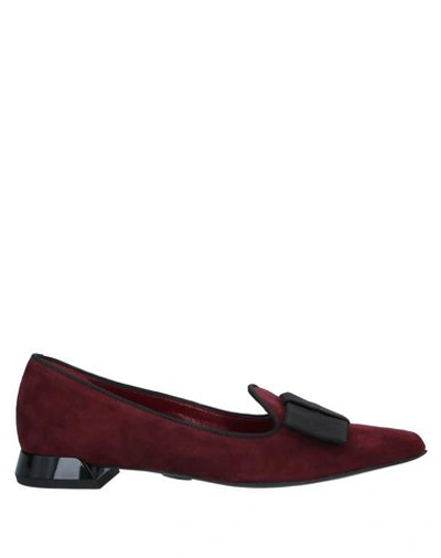 Carmens Loafers In Maroon