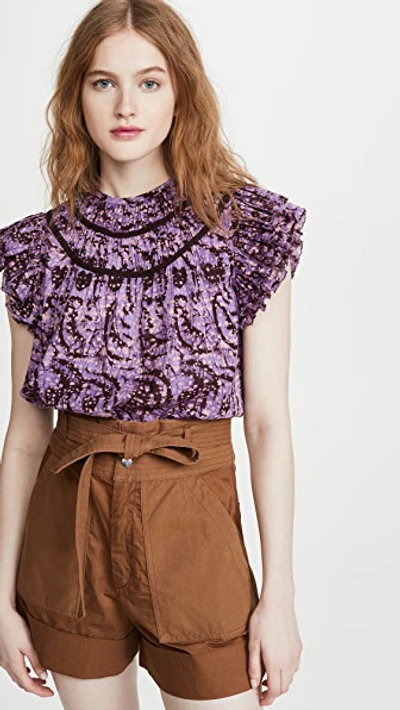 Ulla Johnson Amai Top In Lavender