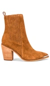 Steve Madden Chels Bootie In Cognac Suede