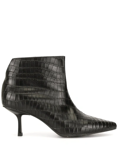 Manning Cartell Driving Force Embossed Ankle Boots In Black