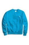 Champion Reverse Weave® Crew Sweatshirt In Deep Blue Water