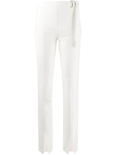 Pinko Belted Skinny Trousers In White