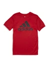 Adidas Originals Kids' Adidas Big Boys Short Sleeve Aeroready Performance Logo T-shirt In Red