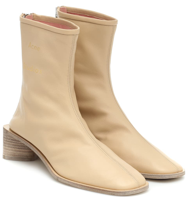 acne branded ankle boots