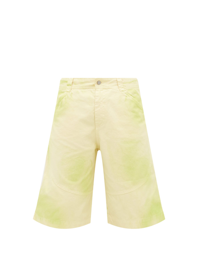 Jacquemus Le Short Terraio Cotton Shorts In Yellow