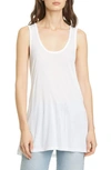 Atm Anthony Thomas Melillo Modal Jersey Scoop Neck Tank In White