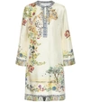 Etro Floral Print Safari Silk Caftan In White