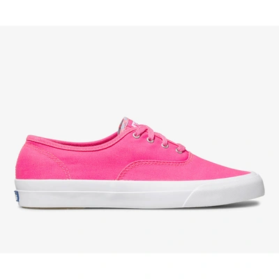 Keds Surfer Neon Canvas In Neon Pink