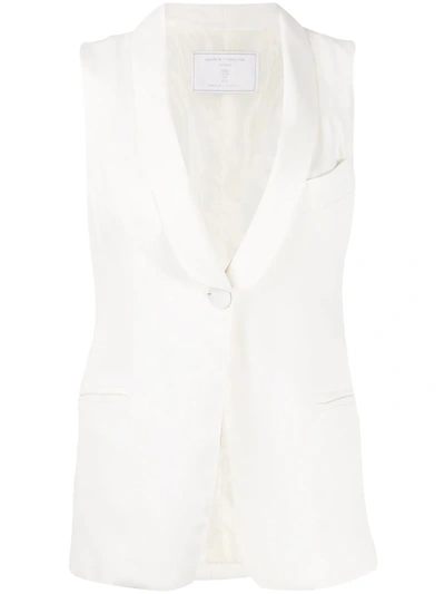 Société Anonyme Slim-fit Tailored Waistcoat In White