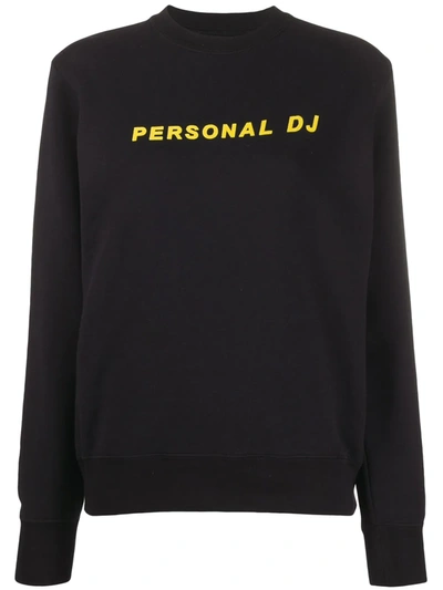 Kirin Personal Dj Sweatshirt In Black,yellow