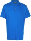 Michael Kors Short Sleeved Polo Shirt In Blue
